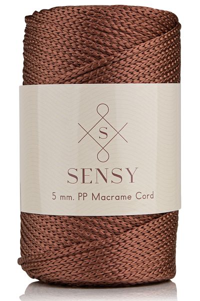 SENSY 5 Mm - 400 gr Polyester Macrame Thread Copper 95 M Polyester Macrame Thread Suppla Rope And Bag Thread