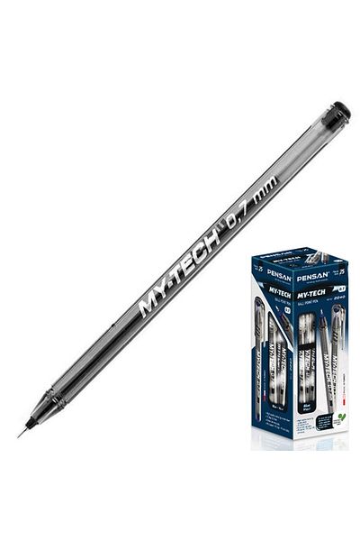 Pensan 2240 My-tech 07 Black Ballpoint Pen 1 Piece