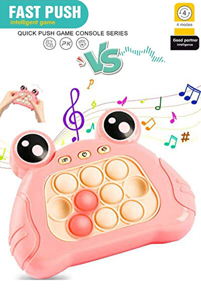 Tntech Fash Push Sesli Işıklı Popit Yeni Trend Oyuncak Pembe