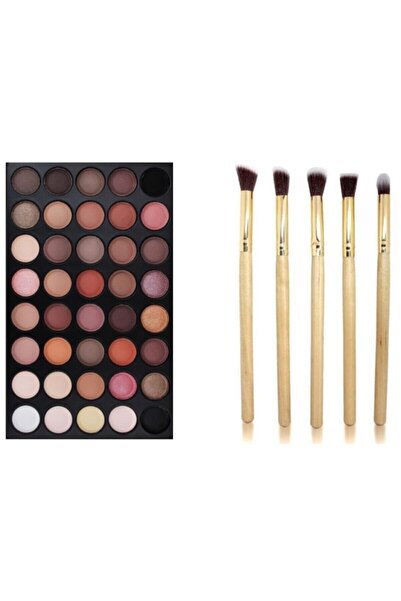 aks kozmetik Renkli Göz Farı Palet 40'lı+Far Fırça Seti