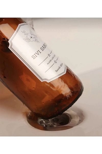 Amentes 300ml Κεχριμπάρι καφέ γυάλινο μπουκάλι Διανομέας υγρού σαπουνιού Δοχείο απορρυπαντικού πιάτων Οργανωτής κουζίνας