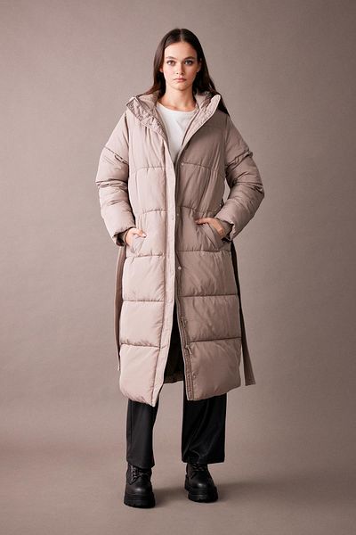 DeFacto Langer, wasserdichter Parka mit Gürtel und Kapuze - A0916ax23cw