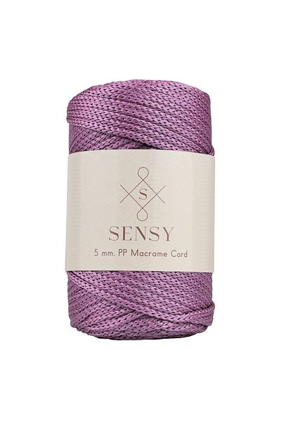 SENSY 5 Mm - 400 gr Polyester Macrame Thread Plum 95 M Polyester Macrame Thread Supla Thread And Bag Thread