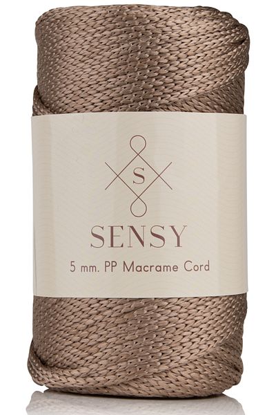 SENSY 5 Mm - 400 gr Polyester Macrame Thread Mink 95 M Polyester Macrame Thread Supla Thread And Bag Thread