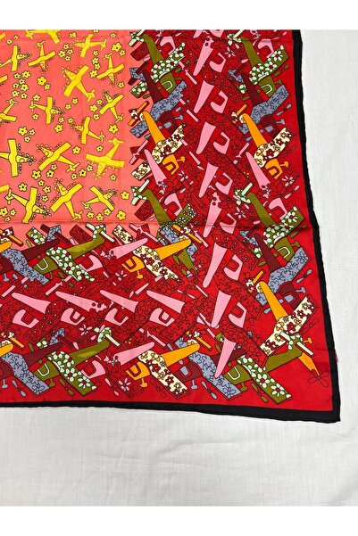 AWAM SILK وشاح من الحرير الخالص 100% من Awam مقاس 110*110