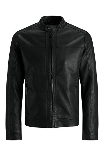 Jack & Jones JJEWARNER JACKET NOOS FAUX LEATHER JACKET MONT 82461-24