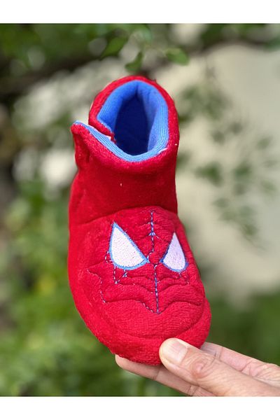 Bold Boutique Spiderman Figured Παιδικά Παπούτσια Νηπιαγωγείου Χειμερινές μπότες για το σπίτι Παντόφλες Flat Footed