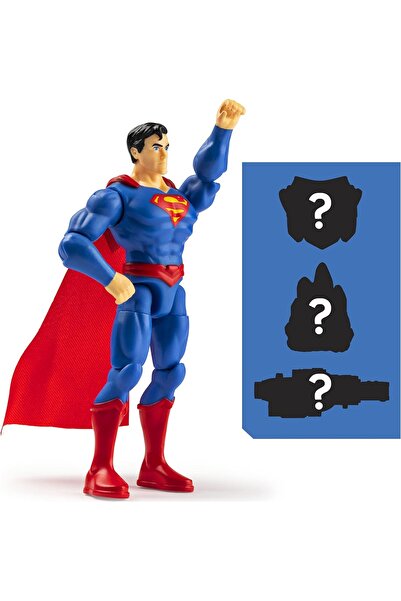 Superman Figür Oyuncak 10cm Sürpriz Paket DC Comics Aksiyon Süper Kahraman Superman Figürü Spinmaster Eklemli