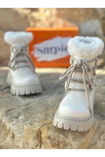 Surpie Shoes Παιδικές μπότες για κορίτσια ελαφριές μαλακές αντιολισθητικές σόλες με φερμουάρ