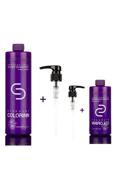Colorinn Premium Series Pro Silver - Purple Orange Shampoo 1000 ml + 500 ml (1.500 ml)