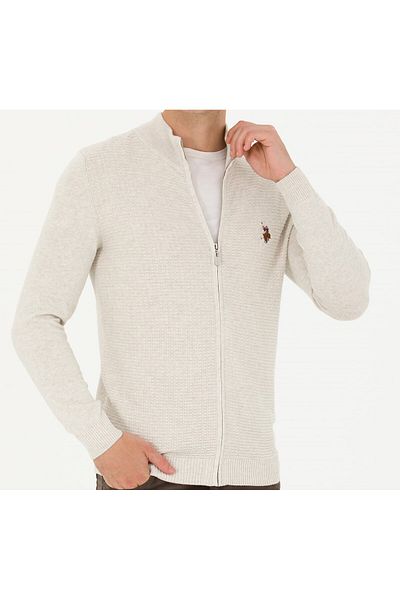 U.S. Polo Assn. Men's TAS MELANGE Basic Knitwear Cardigan G081SZ0TH.000.1629653.VR027