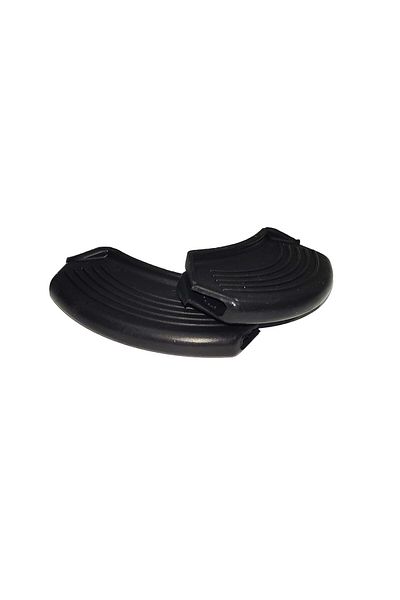 Amentes Silicone Pot Pan Holder Fireproof Non-Stick Handle Set 9 X 4 Cm Black (1 Set Consists of 2 Pieces)