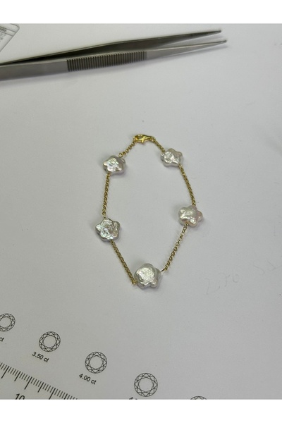 DURAN TAKI TASARIM İnci Van Cleef Gümüş Bileklik