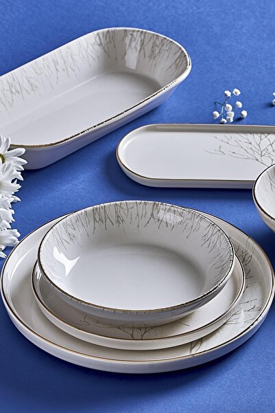 Neva N3194 Çınar Naturel 27 Prç Yemek Takımı