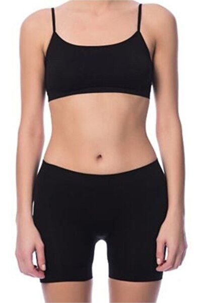 jilly jo 3 قطع شورت بدون خياطة أسود 2029