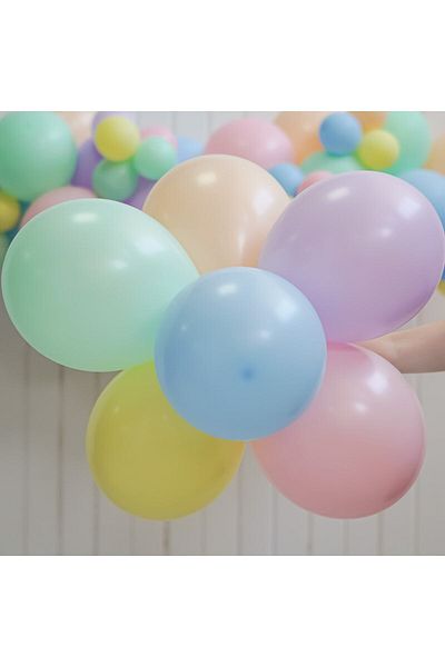Kalisan Macaron Yellow Balloon 10 Pack