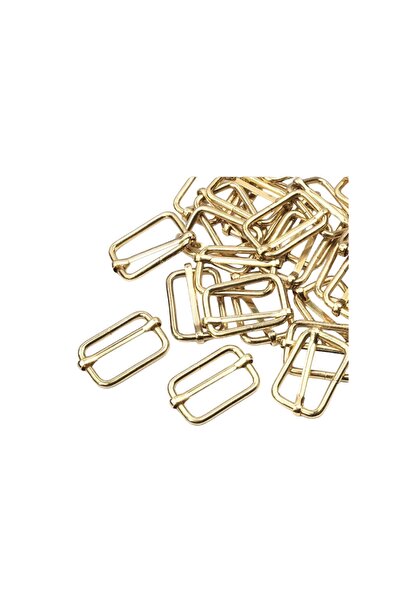 İsmet toka 3 Cm Bag Slider Imported Metal Accessory Gold (10 PCS) - Metal Acc...
