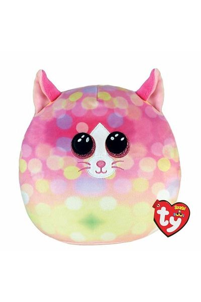 TY Beanie Boos تاي سوني اسفنجي منقوش باللون الوردي 25 سم