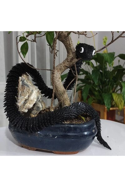 Giftbox3d HAREKETLİ GERÇEKÇİ 3D BASKI YILAN 30CM