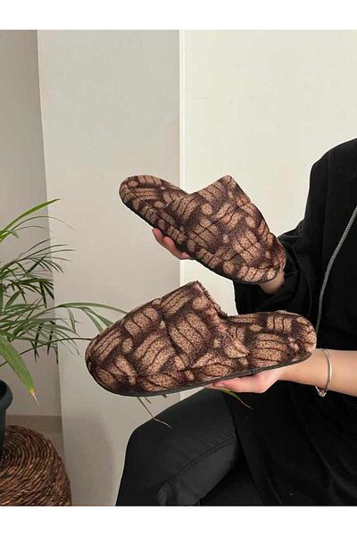 Behtah Kundura Men's Closed-Front Winter Slippers Daily Indoor Slippers Dowry Bohça