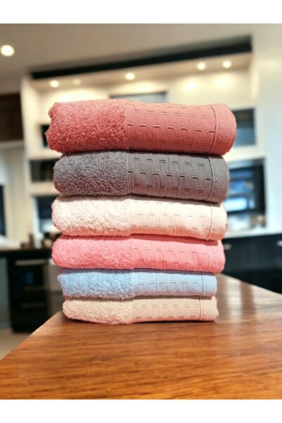 ŞENER HOME 12'li %100 Pamuk Renkli Mutfak El Havlu Takımı 30x50cm Soft Renkler