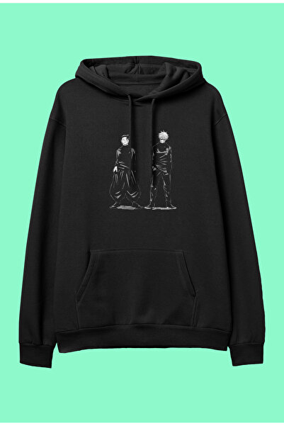 ZOKAWEAR سويت شيرت بغطاء للرأس من Jujutsu Kaisen Satoru Gojo وSuguru Geto بشخ...