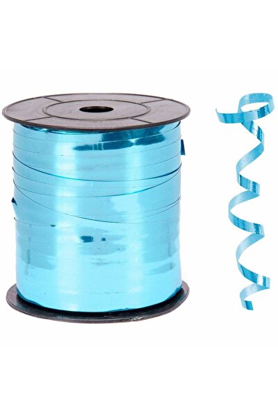 TİFOYS Rafia metalizată Baby Blue 8 mm x 200 MT
