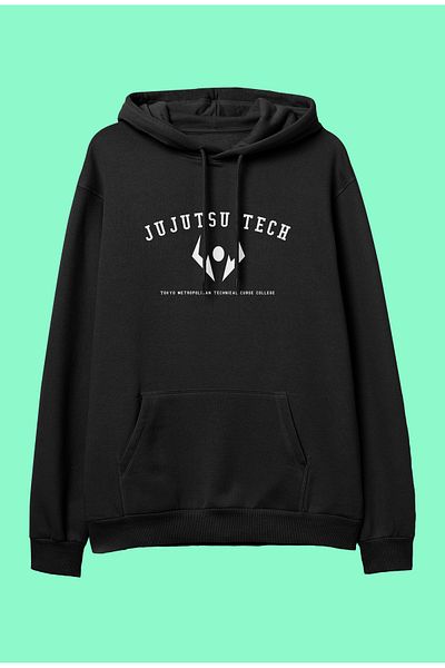 ZOKAWEAR Jujutsu Kaisen Jujutsu Tech anime printed hooded sweatshirt hoodie