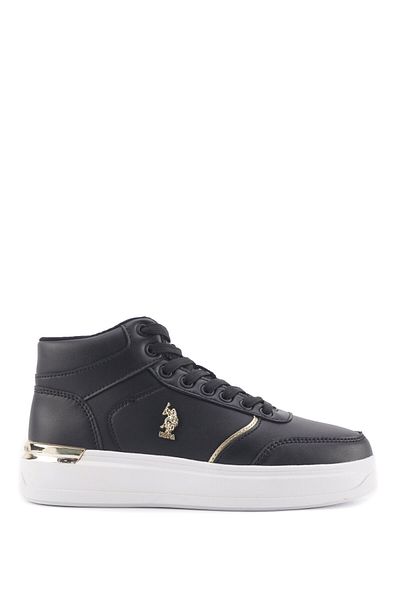 U.S. Polo Assn. ALON 3PR Μαύρα γυναικεία αθλητικά μποτάκια