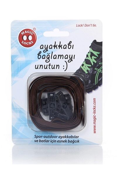 Magiclocks Brown Locking Elastic Smart Laces