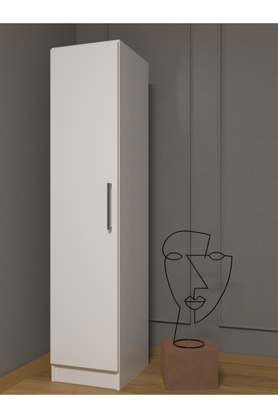 ESYAH Tek Kapaklı Raflı Dolap