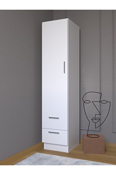 ESYAH Tek Kapaklı İki Çekmeceli Dolap