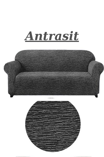 FurkanTicaret Set of 3 Jacquard Woven Sofa cover - Elastic, Flexible and Washable Sofa/Sofa bed cover