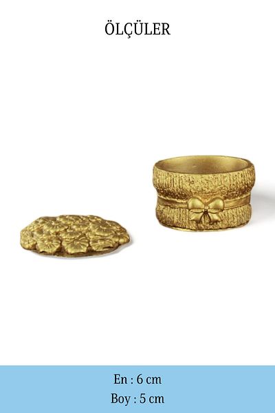 Evene Cutie Decorativă Cutie Multifuncțională Cutie Bijuterii Culoare Aurie Model 19