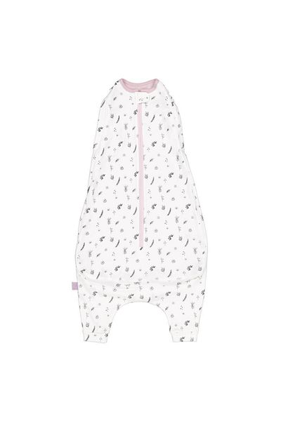 Woolnat 0-36 Months Organic Merino Wool Double Layer Sleeveless Flower Themed Baby Swaddle/Sleeping Bag