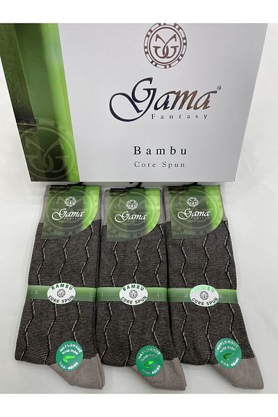 Gama Çorap 3 τεμάχια μπαμπού 100% φυσικές ανδρικές κάλτσες χωρίς νάιλον με χοντρές χειμερινές κάλτσες