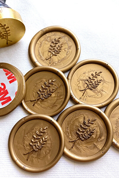 Dekorden ختم شمع لاصق - ذهبي عتيق (50 قطعة)