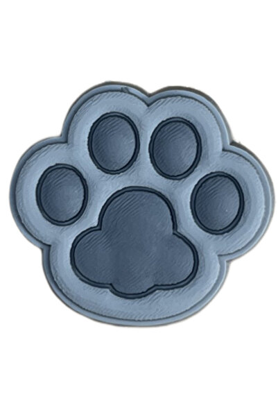 Crocs Terlik Süsü-jibbitz-Gri pati-charm-anahtarlık-bileklik Takıları