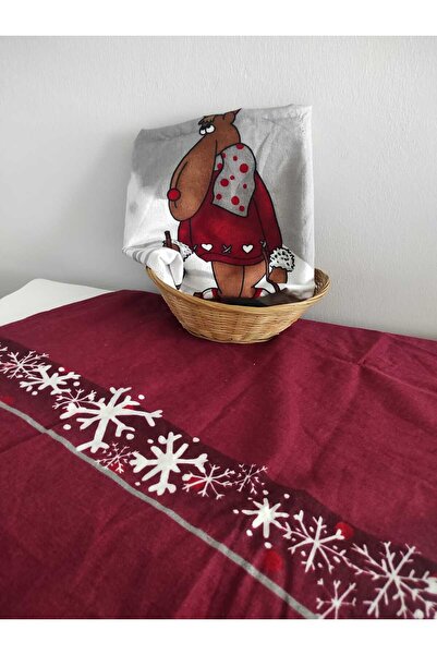 Aslan Home %100 Pamuk Pazen (flanel) 1 Adet Yastık Kılıfı Fermuarlı