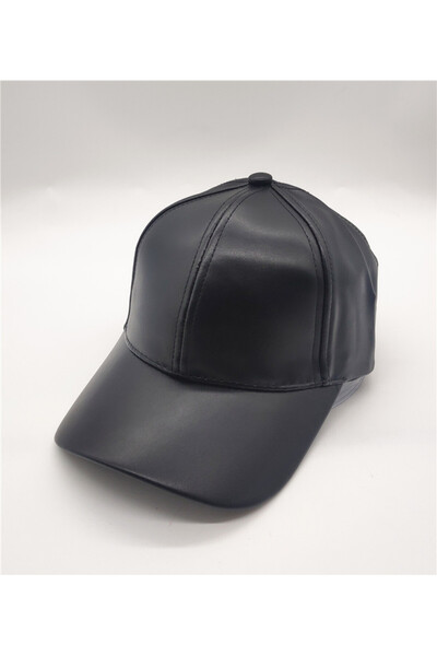 Suem Șapcă din piele neagră