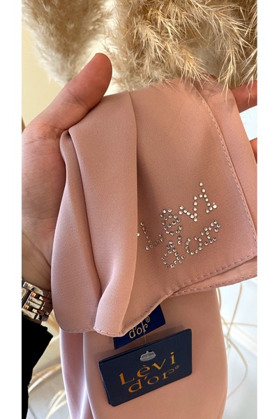 Eflatun Scarflife Medine Ipek Şal Açık Pudra Renk Sls-0000457