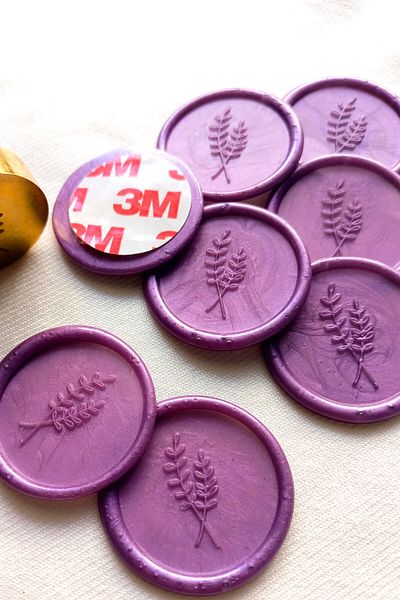 Dekorden 50 ready-made seals - Violet