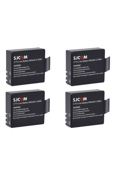 Gplus Sjcam SJ4000 SJ5000 M10 Aksiyon Kamera Bataryası 4 Adet Pil Seti