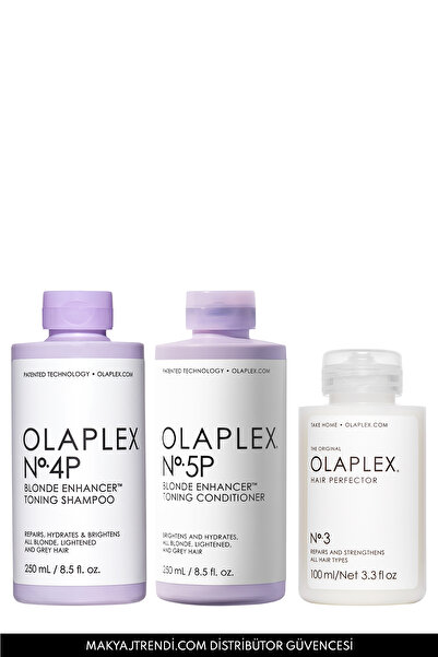Olaplex The Blonde & Grey Hair- Strengthening System - Sarı & Gri Saçların Re...