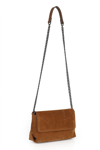 Ysmn Genuine Suede Leather Women's Chain Long Handle Cross Shoulder Bag YC012044HSD
