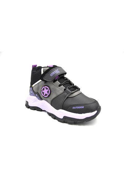 Alessio 022 Thermo Non-Slip Sole Water Resistant Children's Boots BLACK PURPLE
