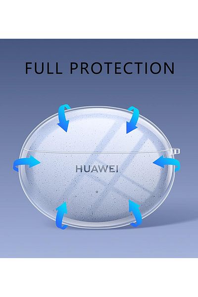 NANOSPACE Silicone Transparent Case with Soft Hook for Huawei FreeBuds 5i