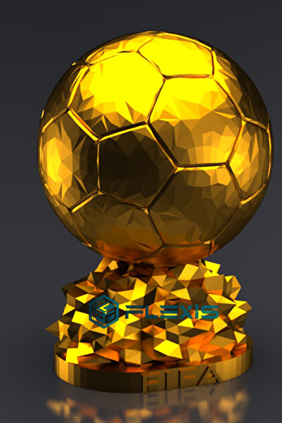 UĞUR MOBİLYA Fıfa Ballon D'or Maketi Gold Kaplama 20 Cm Kaliteli