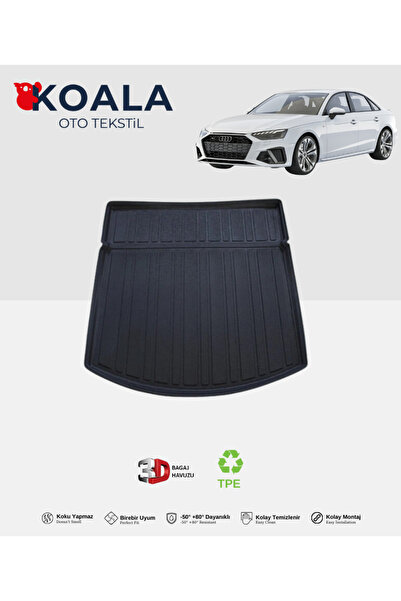 KoalaOtoTekstil Audi A4 Sedan (B9) (2016 ve Sonrası) 3d Bagaj Havuzu