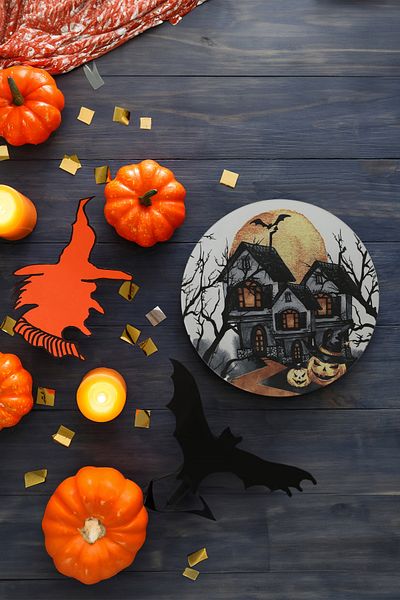 Keramika Farfurie Halloween Blue Castle 26 Cm 19952